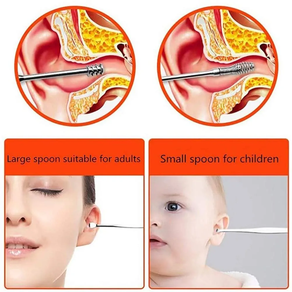 

Quality Ear Picking Set Ear Wax Pickers Ear Cleaner Spoon Care Ear Clean Tool