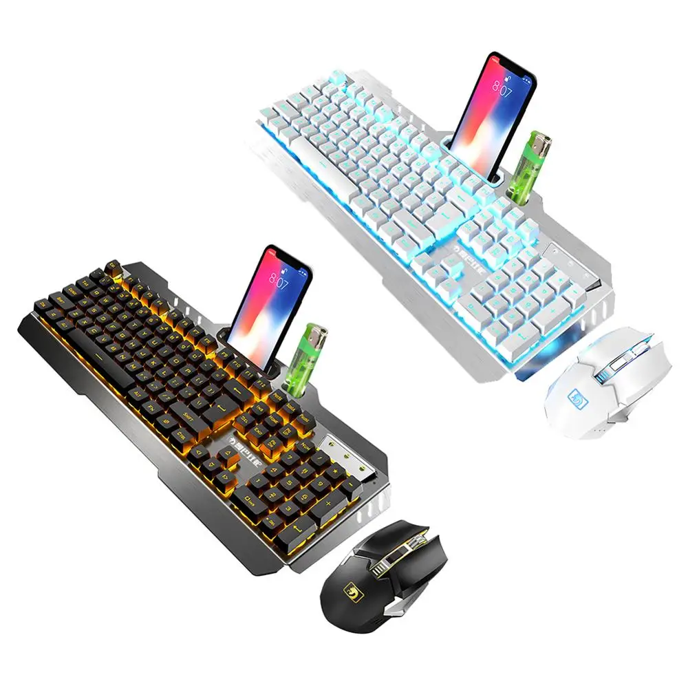 Беспроводная клавиатура с возможностью зарядки Teclado Gamer игровой набор мышью