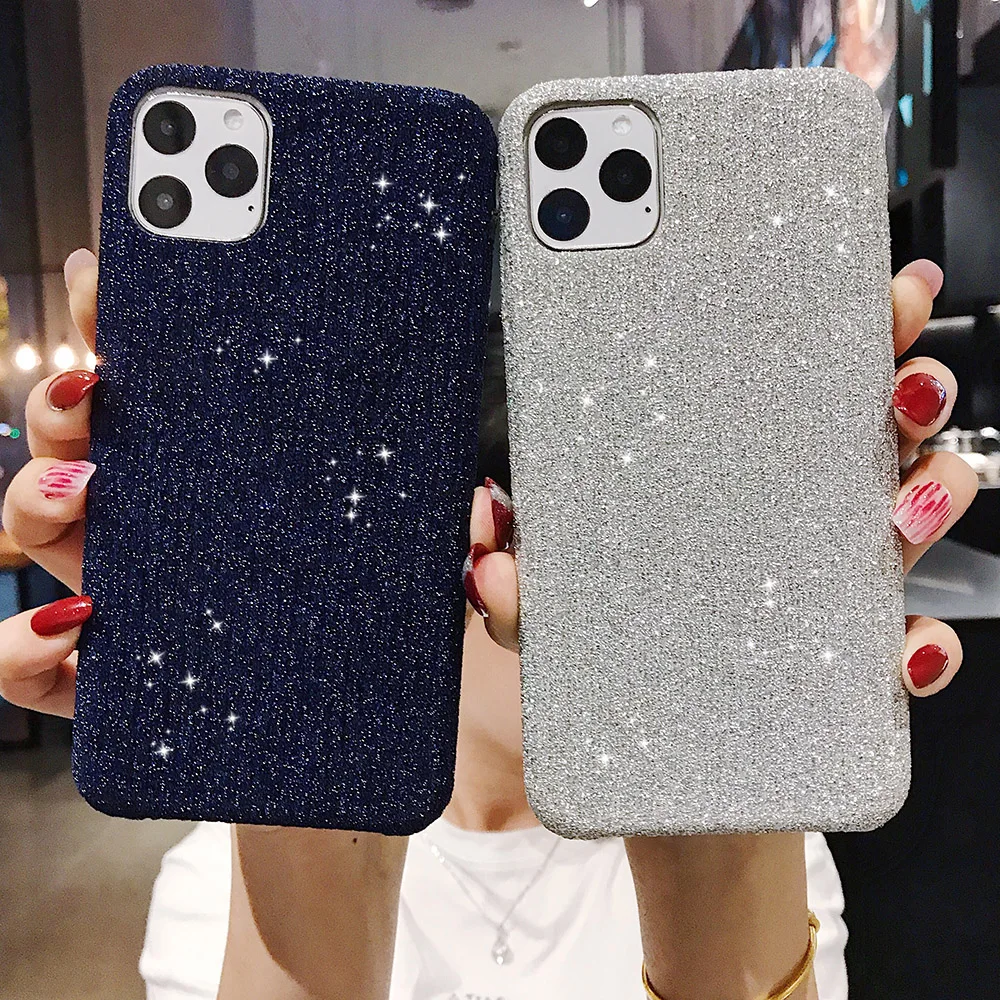 Блестящий блестящий чехол для телефона с блестками для iphone 11, 11Pro, Max, XS, Max, XR, X, 6, 6 S, 7, 8 Plus, цветной блестящий чехол s