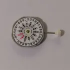 Часы Аксессуары для перемещения PE28 с тремя контактами, шестислойный механизм, двойной календарь, механизм PE28, кварцевый механизм без батареи