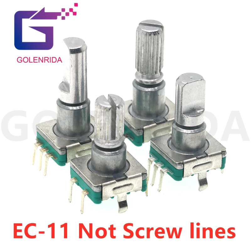 Поворотный энкодер с половинной/сливовой осью ручка кодовый переключатель 15 мм/20