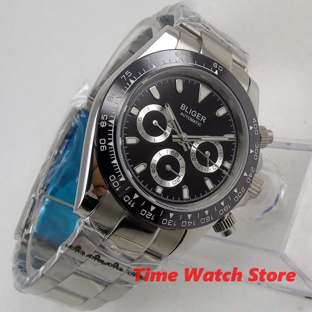 Мужские многофункциональные автоматические часы b278 40 мм сапфировое стекло