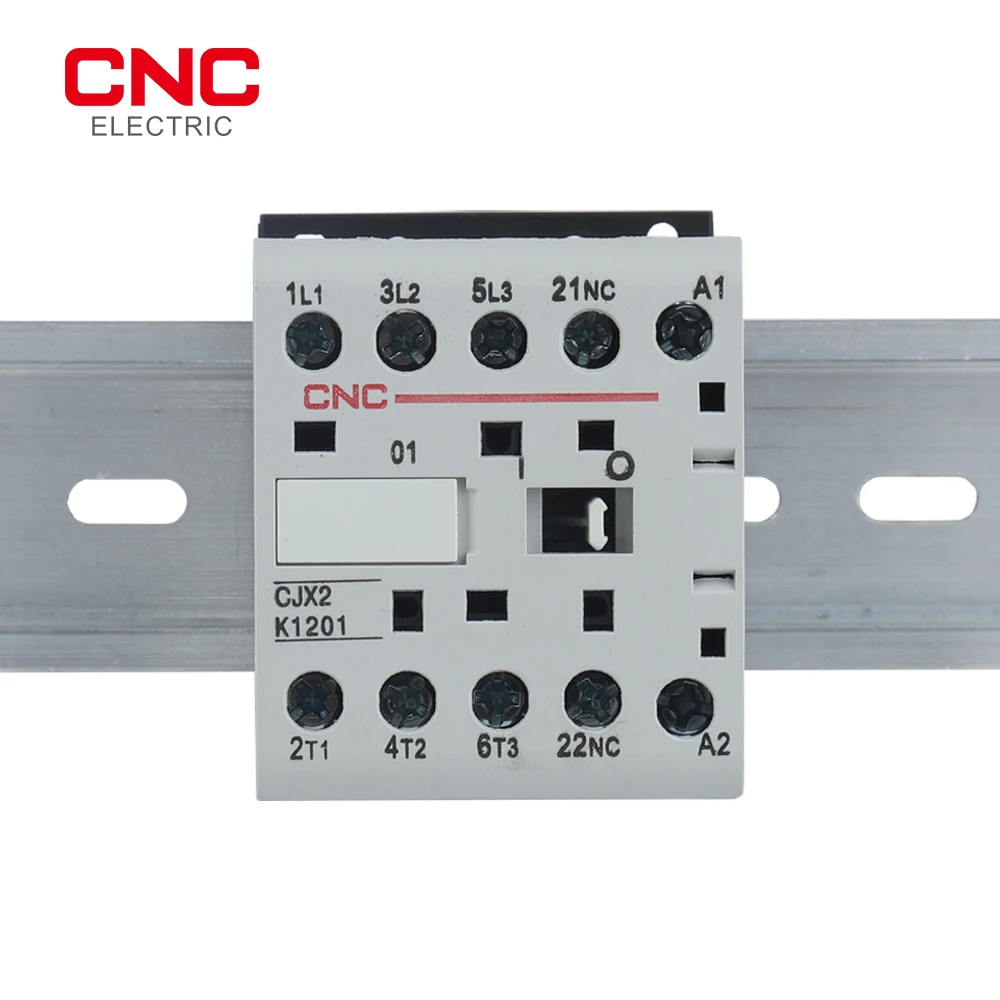 CNC CJX2-K Din Rail 220V Mini AC Контактор 3P 3main 1NO/3main 1NC катушка напряжения 50/60 Гц 6A 9A 12A |
