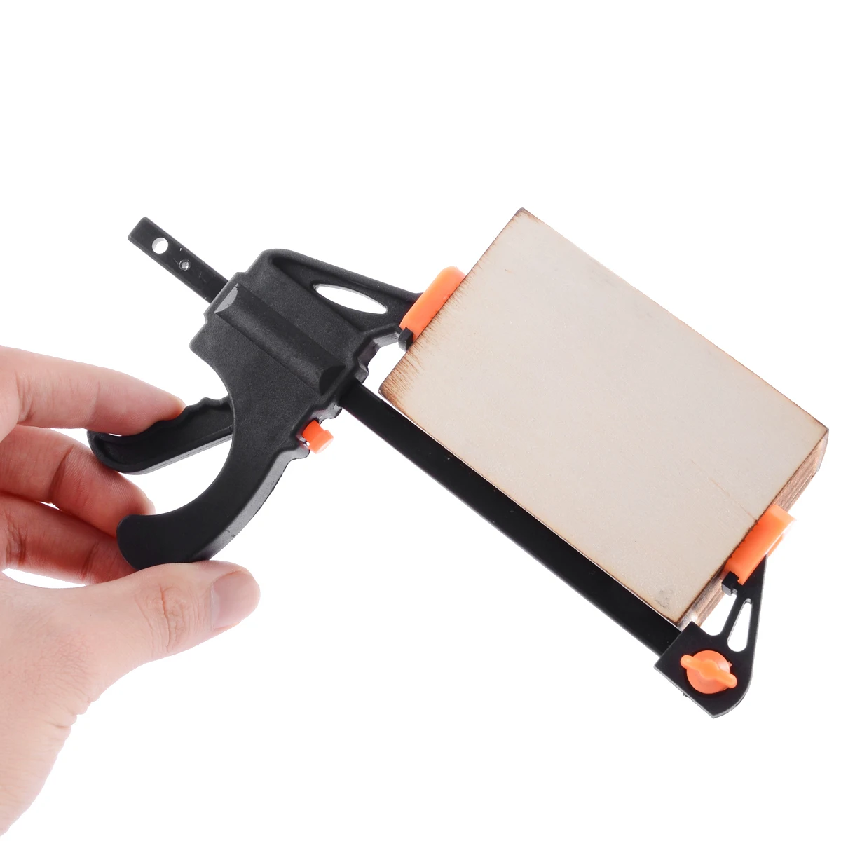 

4 Inch Clip Quick Ratchet Release Speed Squeeze Wood Working Work Bar F Clamp Clip Kit Spreader Gadget Tools DIY Hand Tool