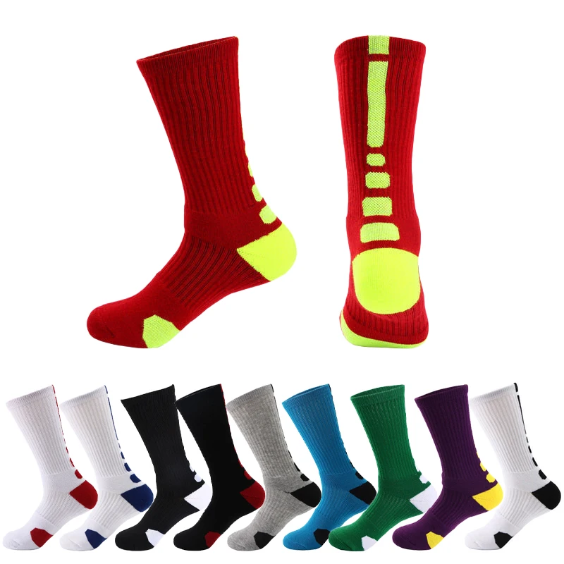 

2021 новые спортивные Нескользящие футбольные носки, хлопковые мужские носки для футбола, толстые баскетбольные Носки, натуральные носки для...