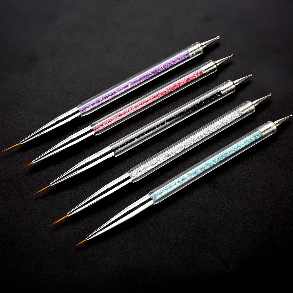 

5Pcs/Set Pro Nail Art Drawing Dotting Pen Rhinestone Picker DIY Manicure Tool Manicure Tool Easy to Use
