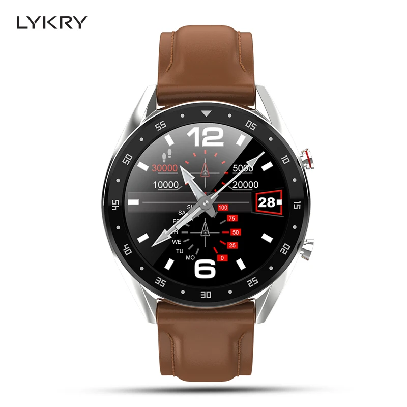 LYKRY L13 ЭКГ Смарт часы спортивные мужские браслет звонки пульсометр кровяное