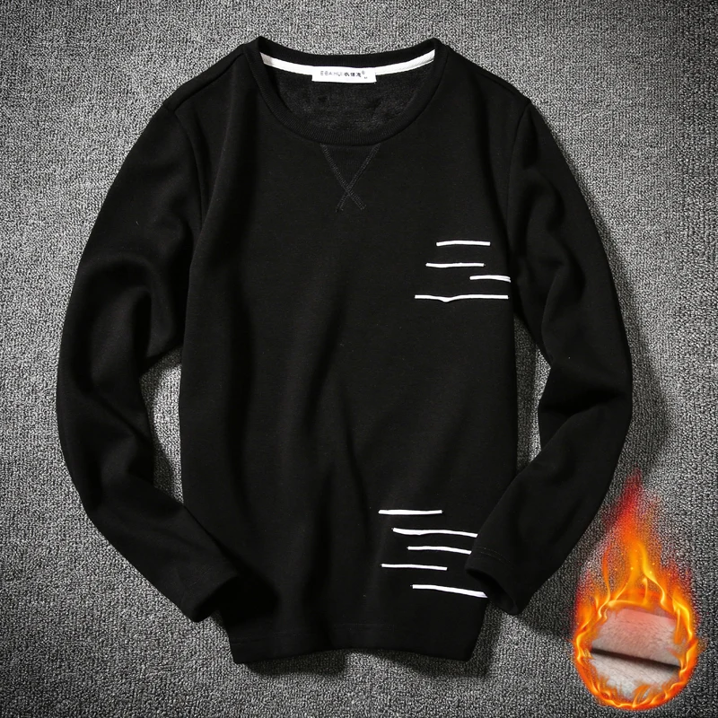 E BAIHUI Новая мода мужские осенние теплые кофты на каждый день из хлопка и флиса
