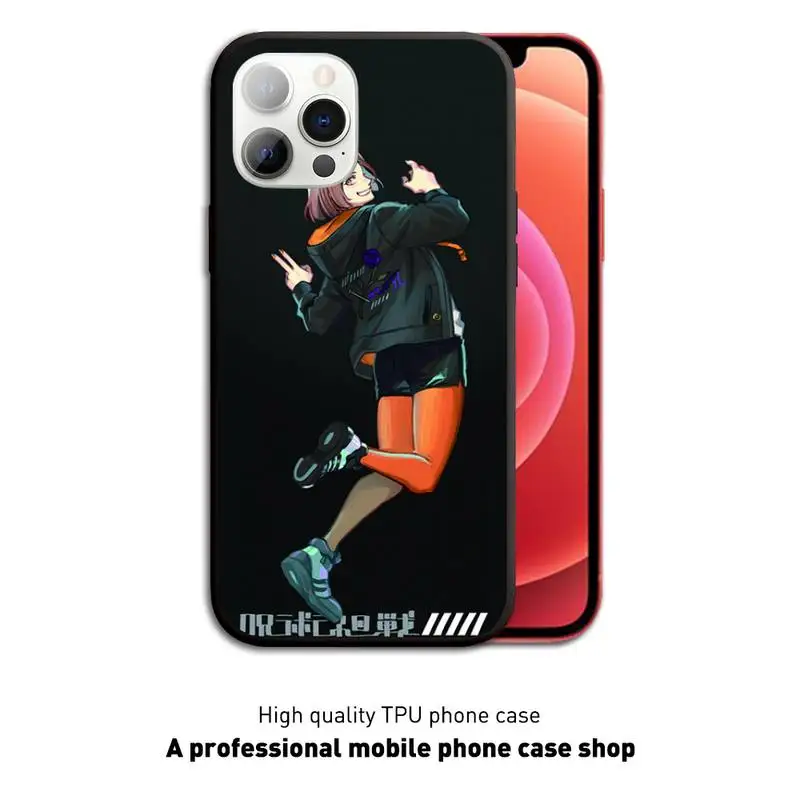 

Cartoon Jujutsu Kaisen Anime Phone Case Black Cover For IphoneX XS 11 12 11/12Pro Max 5 5s SE 6 6s 7 8 Plus SE2020 Cases