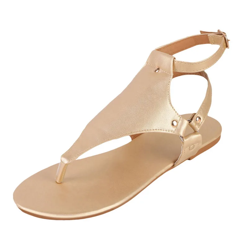 

2021 Top Seller Women Sandals Solid Large Size Rome Solid Sandals Women's Anti-slip Hot Selling Wedges Summer Shoes