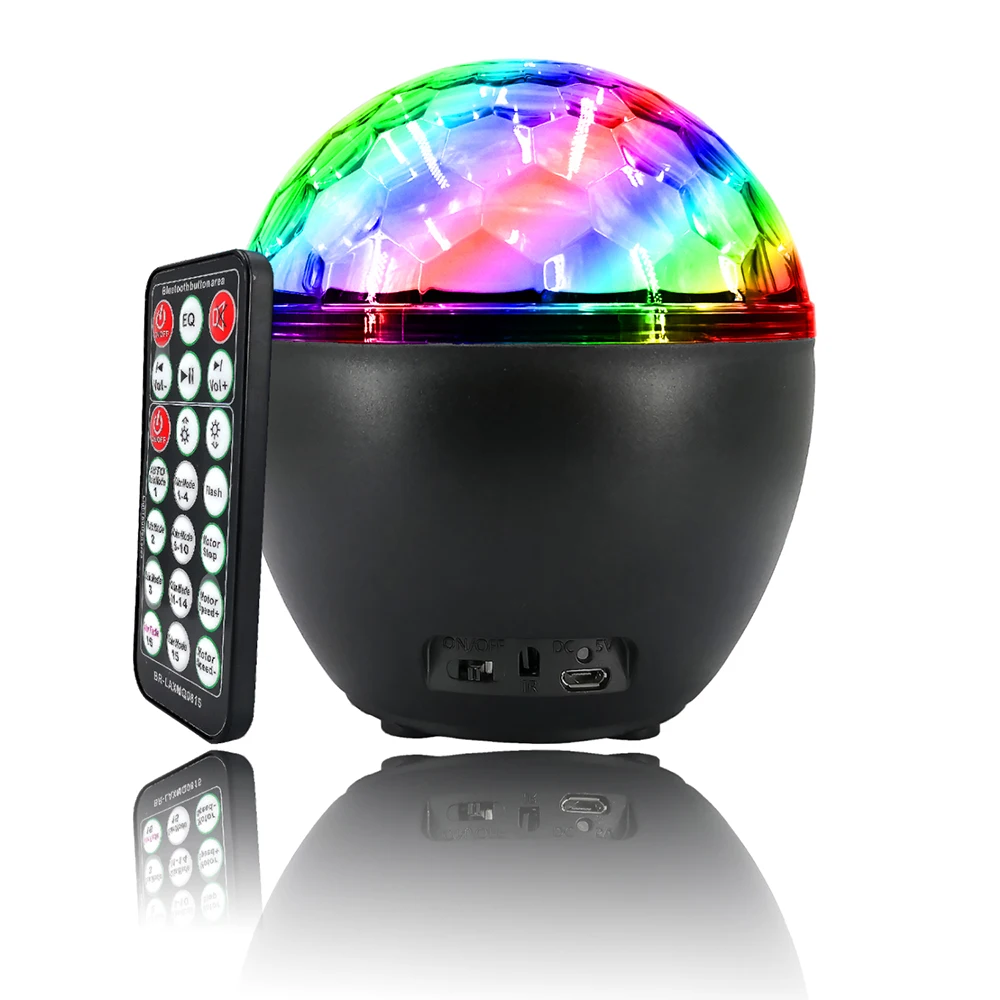 Новый Bluetooth динамик диско магический шар с вечерние светильник музыкальная лампа