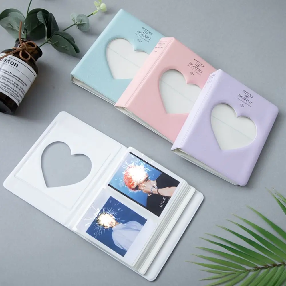 

Heart Pattern Picture Storage Case PP Multiple Styles 3 inch Photocard Holder Photocard Holder 64 Pockets Photo Albums