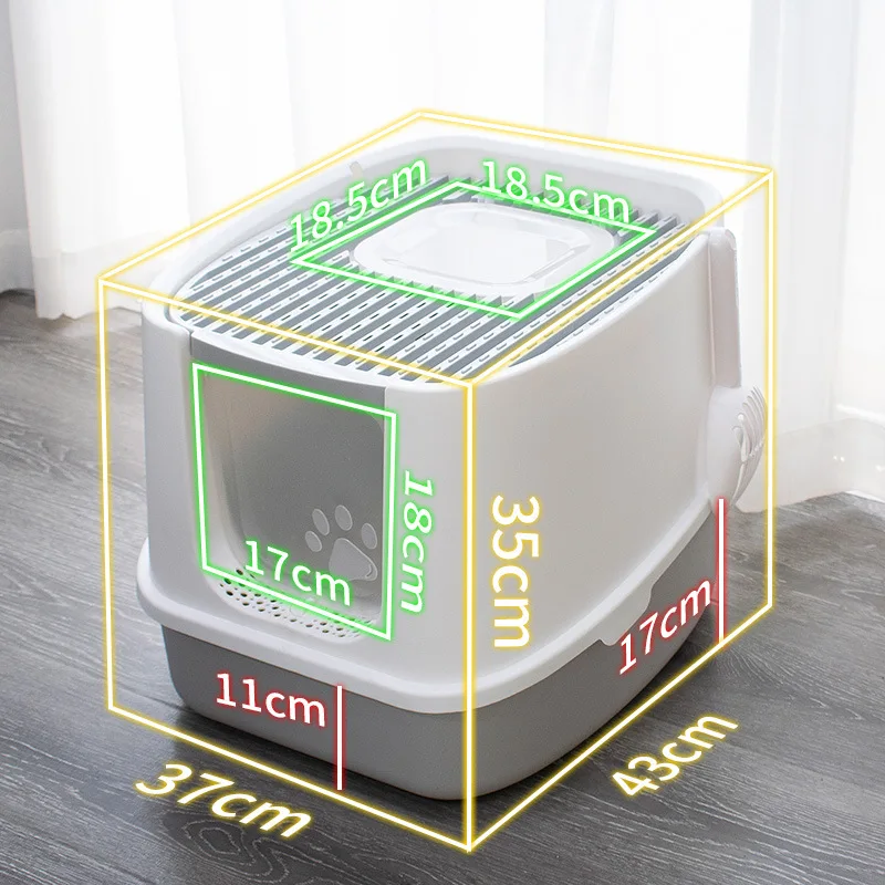 Коробка для наполнитель кошачьего туалета полностью закрытая коробка кошек