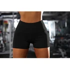 Лидер продаж; Женские повседневные Однотонные эластичные высокая талия, пуш-ап, фитнес шорты для йоги, для бега Тренажерный Зал Стрейч спортивные короткие штаны
