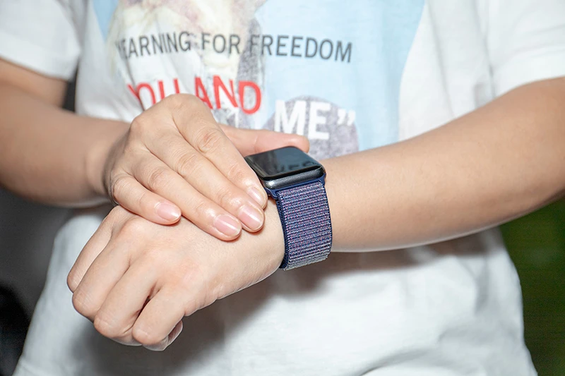 Новая высококачественная нейлоновая Спортивная петля для Apple Watch band Series 4 3 2 1 мягкий дышащий тканый ремешок 44 мм iwatch 42 мм 38