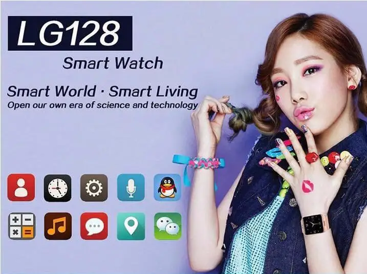 LG128 Smart watch 1.5'' IPS HD curved screen GSM call phone NFC step Fitness tracker smart for man | Электроника