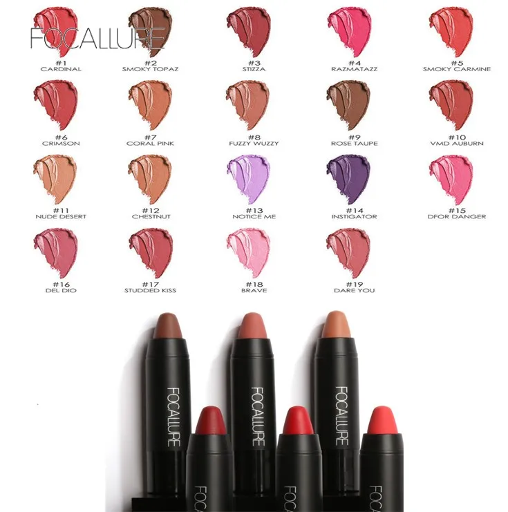 FOCALLURE 6 цветов Lipliner матовый водонепроницаемый стойкий макияж Красная губная