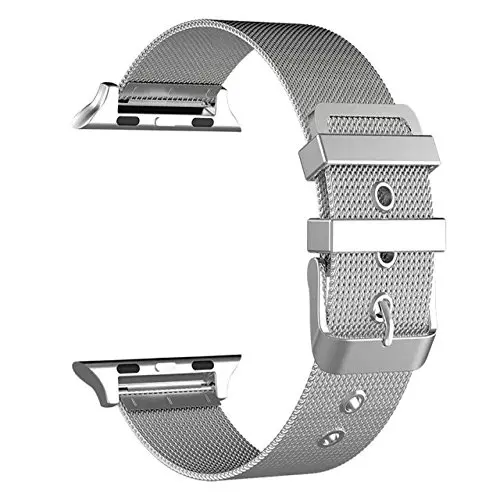 silver Миланская петля, браслет из нержавеющей стали для Apple Watch, 42 мм, 38 мм, браслет pulseira, ремешок для iWatch 44 мм, 40 мм, серия 5, 4, 3, 2, 1 - Цвет ремешка: silver