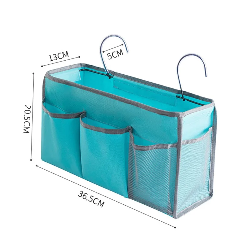

Wall Hanging Bedside Storage Bag With Hook Wall-mounted Storage Organizer Book Magazine Mobile Phone Holder Makeup Storage Bag