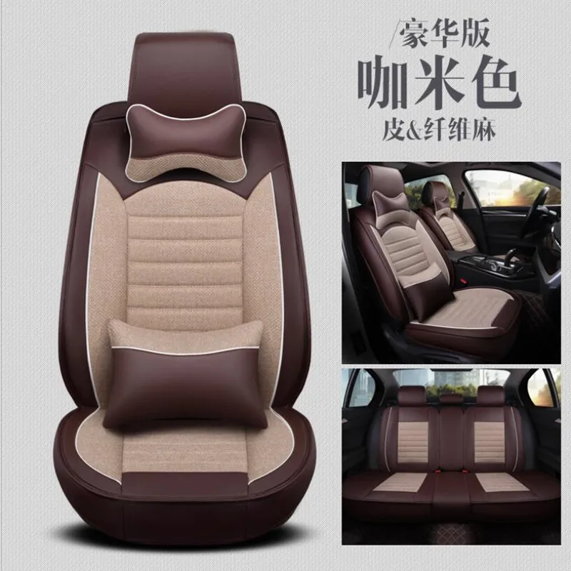 Льняные автомобильные чехлы для сидений Mini One Cooper R50 R52 R53 R55 R56 R60 R61 PACEMAN COUNTRYMAN