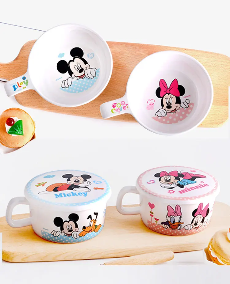 Набор детских столовых приборов Disney Микки и Минни рисовая миска тарелка чашка