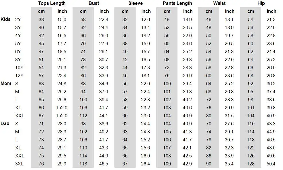 

Xmas Family Matching Outfits Look Christmas Father Mother Daughter Son Pajamas Sets Mommy and Me Pyjamas Clothes Tops+Pants