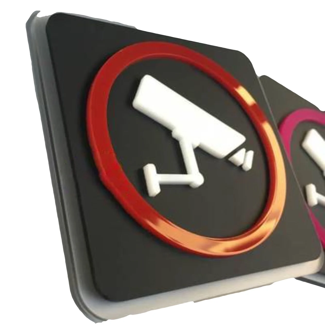 2 шт./лот 10x10 см акриловые сигнальные знаки для мониторинга плексиглас|sign bulb|signs