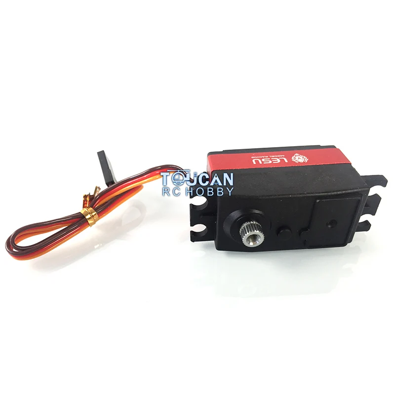 

US Stock RC 1/14 LESU 12KG Metal Gear Servo Tractor Truck Tamiya Model Car 40.5*20*28.3 TH12163-SMT4