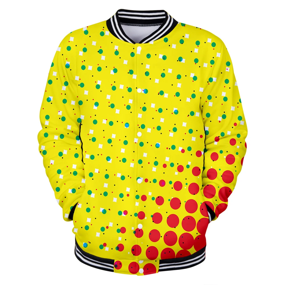 Куртка в поп-стиле Свитшот горошек 3D для мужчин и женщин новинка реалистичность