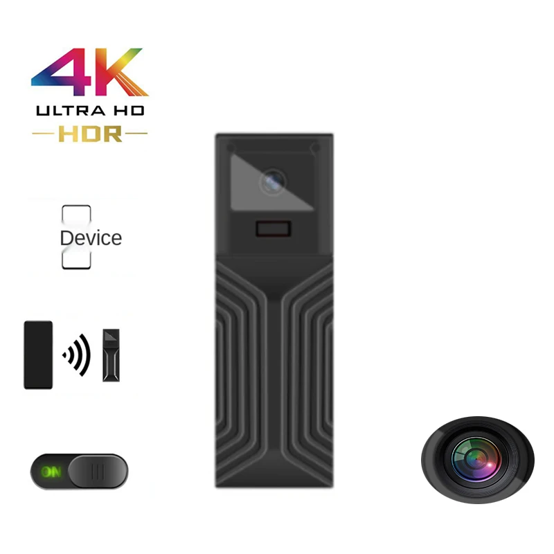 

HD 4K Беспроводной Wi-Fi мини Ip правоохранительный рекордер камера ночного видения Обнаружение движения долговечный аккумулятор аудио рекорде...