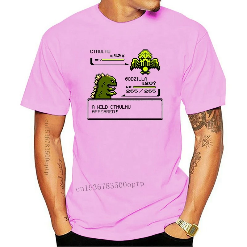 

New Men tshirt A Wild CTHULHU Appeared Printed T-Shirt tees top
