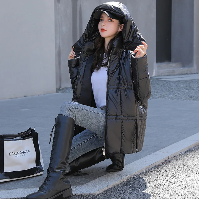 

Winter Warm Parka Coat Women 2020 Winter Mid-length Loose Hooded Bread Jacket Down Cotton Women's Jacket