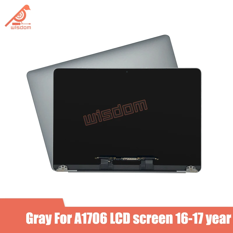 New 13'' A1706 A1708 Silver Grey LCD Screen Display Assembly for Macbook Retina 13&quot Full Complete 2016 2017 Year | Компьютеры