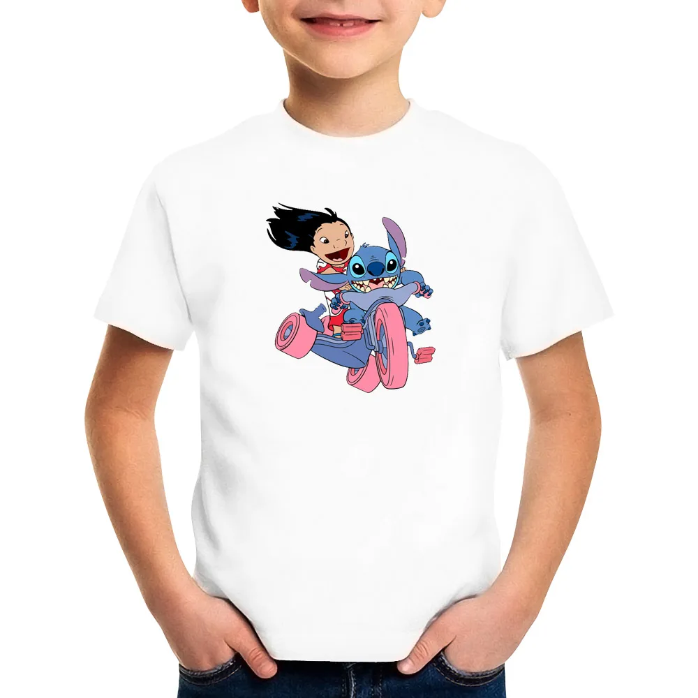 Футболка детская с мультяшным принтом милая рубашка в стиле Харадзюку для