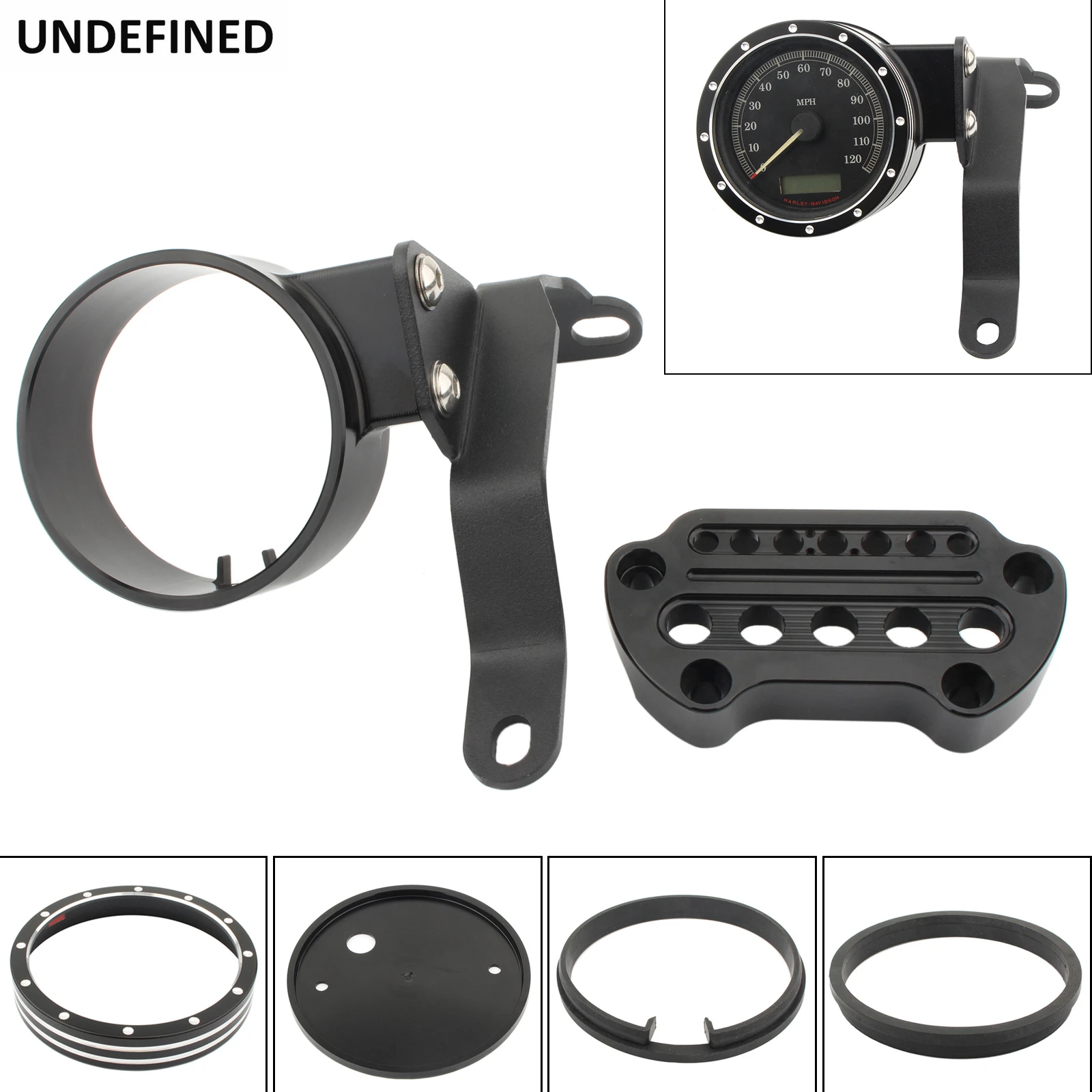 

Motorcycle Instrument Speedometer Relocation Bracket Kit Case Housing Side Mount Cover For Harley Sportster 883 XL883 2004-2020