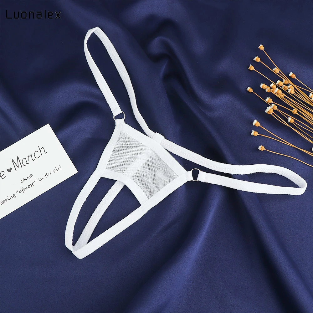 Luonalex сексуальное бикини T back трусики на завязках открытые с вырезами Женские