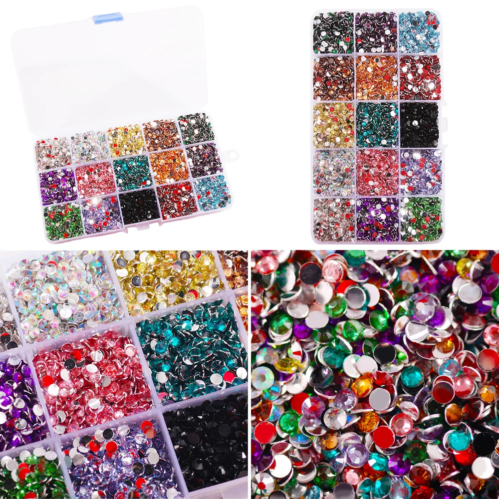 4 0 мм Мульти Цвет с украшением в виде кристаллов не для горячей фиксации смолы