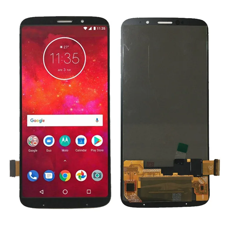 OLED для Motorola Moto Z3 Play LCD дисплей XT1929 ЖК-экран сенсорный дигитайзер Бесплатная