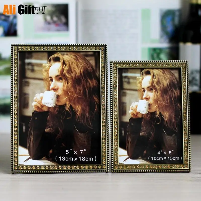 Горячая Распродажа новейшая серебристая металлическая фоторамка 6 &quot7&quot с