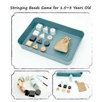 stringing beadstoys for children 1 53years montessori educational equipment preliminary exercise fine motor skill trainning