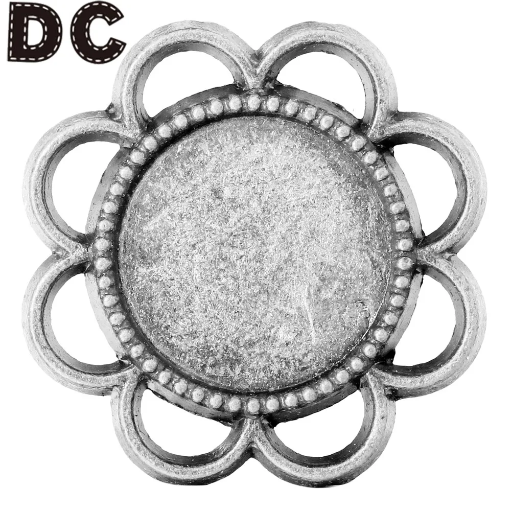 Пустая зеленая/серебряная подставка для цветов в старинном стиле 20 шт./лот