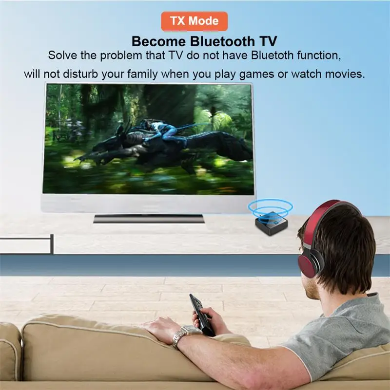 Приемник передатчик Bluetooth 5 0 беспроводной адаптер с низкой задержкой 3 мм AUX