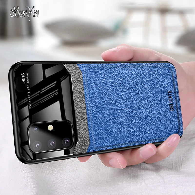 Чехол XUANYAO для Samsung Galaxy A91 A81 A71 A51 жесткий кожаный чехол A70 A50 A30 A20 A10 A7 2018 тонкий |