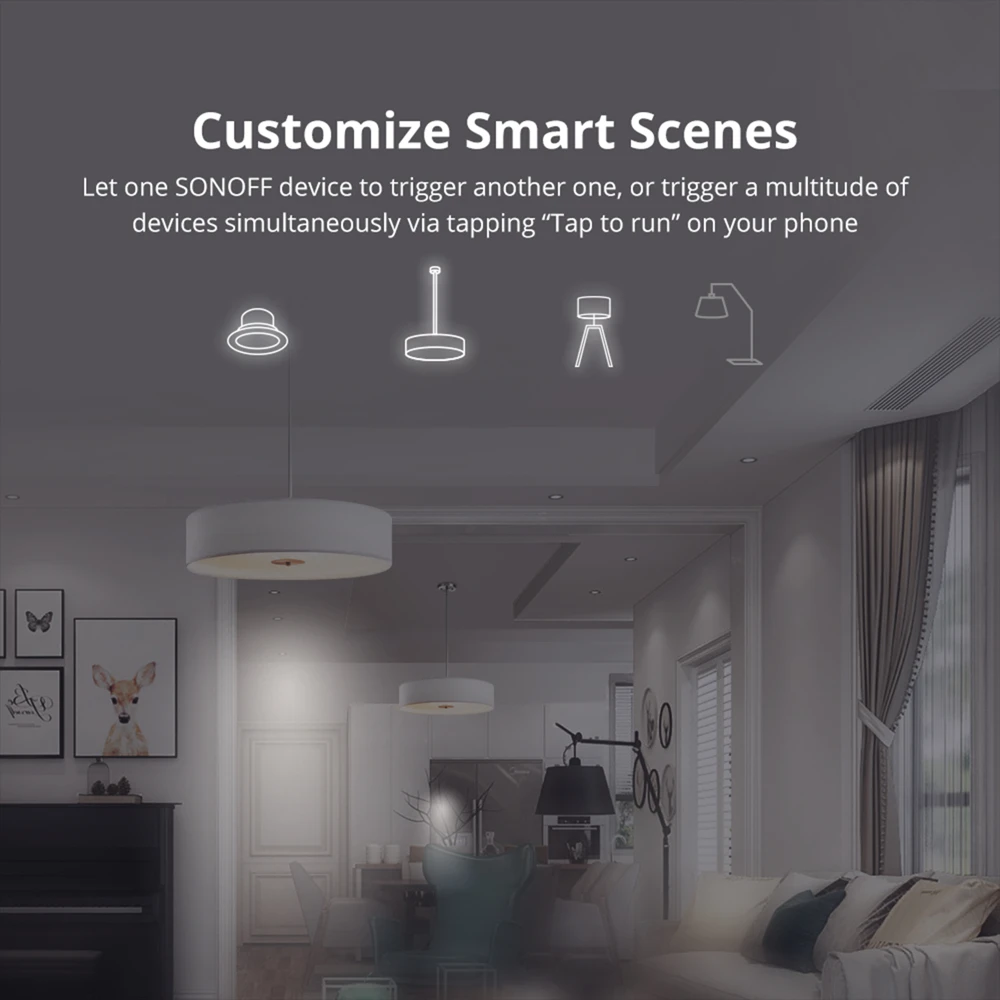 Умный выключатель Itead SONOFF MINI R2 двухсторонний переключатель модуль переключения Wi