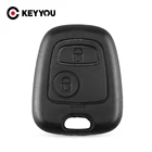 Чехол для пульта дистанционного управления KEYYOU, 2 кнопки, для Peugeot 107, 207, 307, 407, 406, 806, для Citroen C1, C2, C3, C4, C5, Picasso, Berlingo, Saxo, Xsara