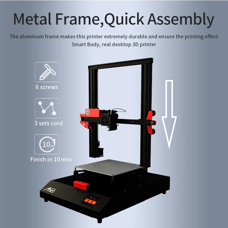 Anet E16 E10 ET4 3d принтер комплект размера плюс высокая точность Reprap prusa i3 Impresora 3d принтер DIY комплект с нитью Рождество
