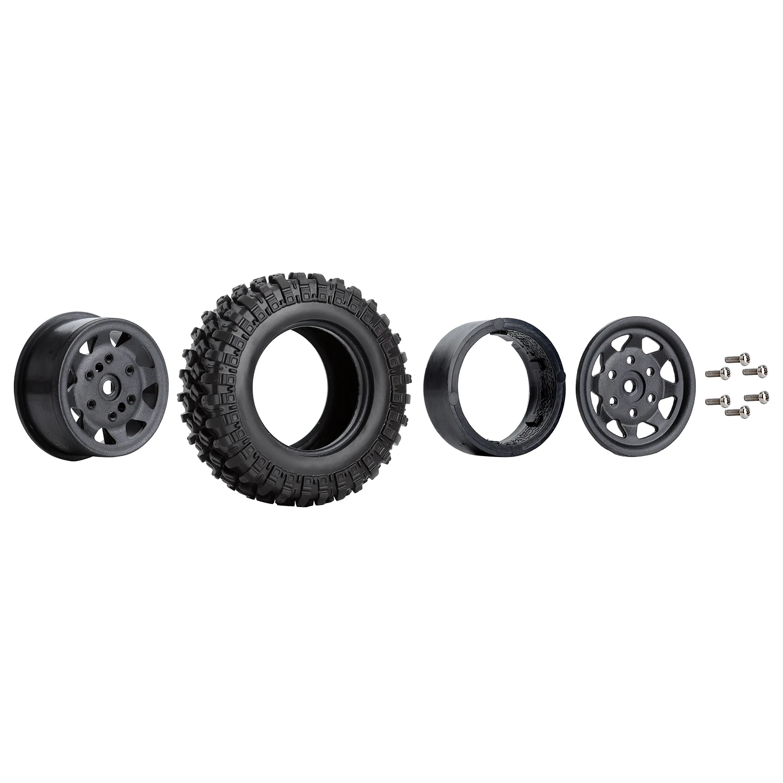 injora 4 шт 4918 мм beadlock микро гусеничные к