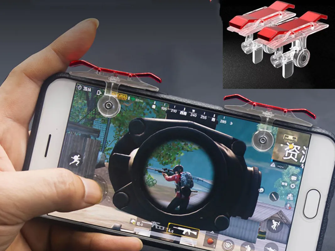 Игровой контроллер и джойстик E9 мобильный телефон 2 шт./лот триггеры R1L1 для