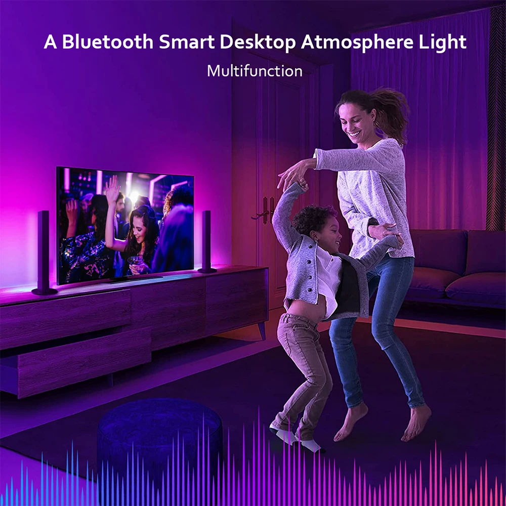 led floor lamp atmosphere table night light strip carpet indoor home bedside living room decor rgb colorful app usb music lamp free global shipping