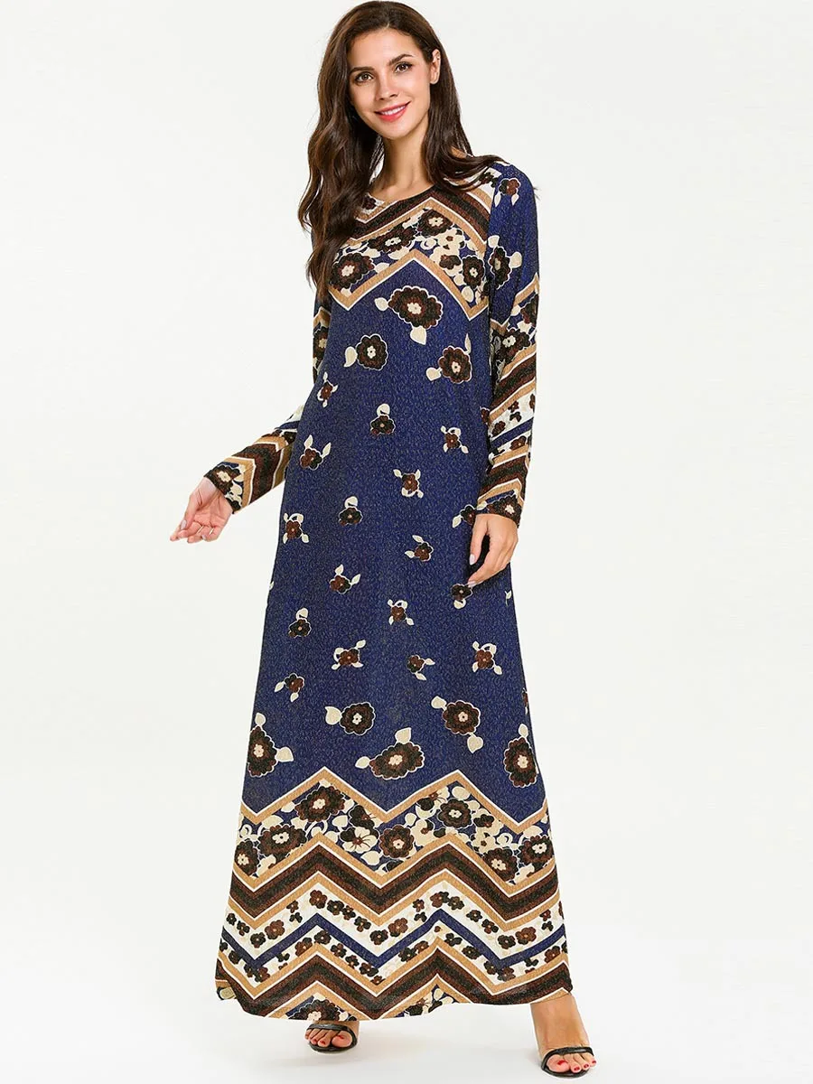 Мусульманское Макси платье Рамадана женское кимоно абайя Дубай Турция кафтан с